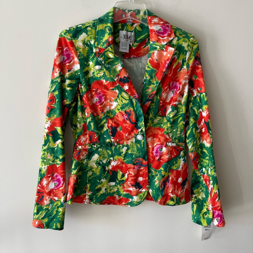 Floral Print Multicolor Blazer
